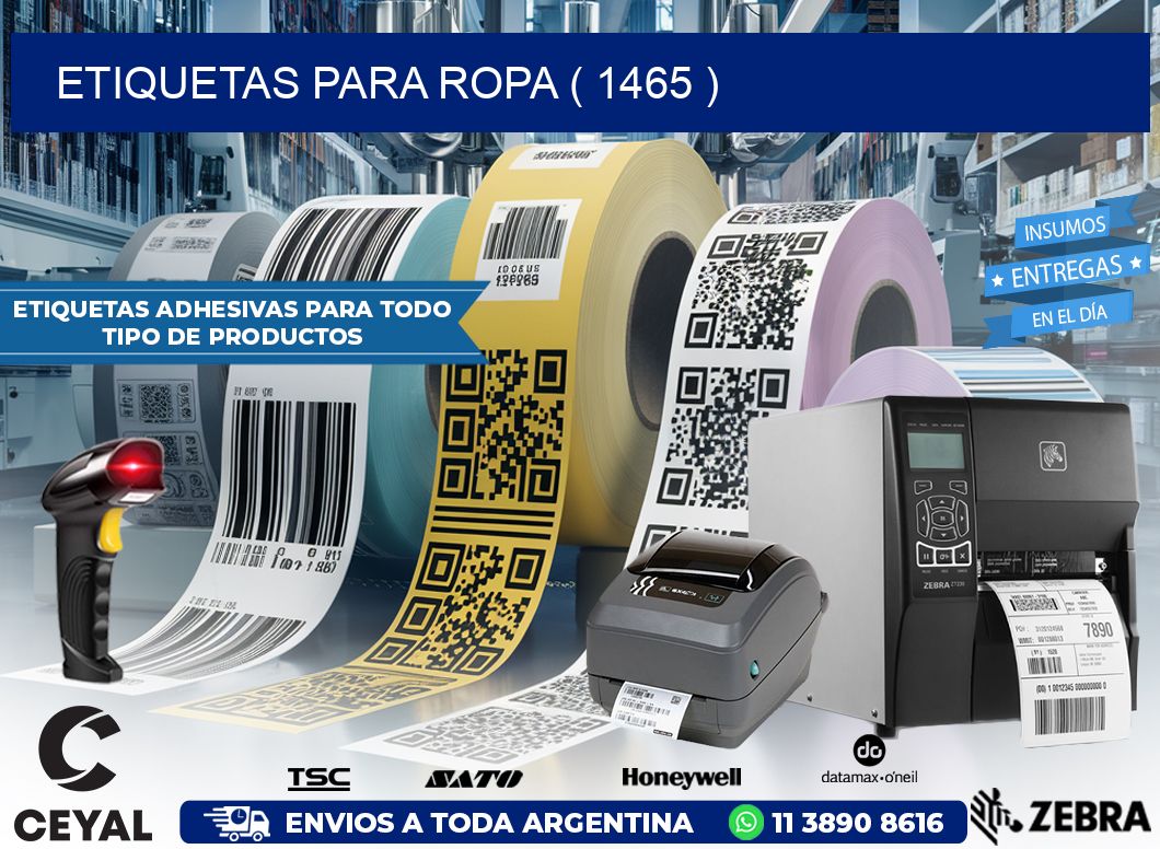 ETIQUETAS PARA ROPA ( 1465 )