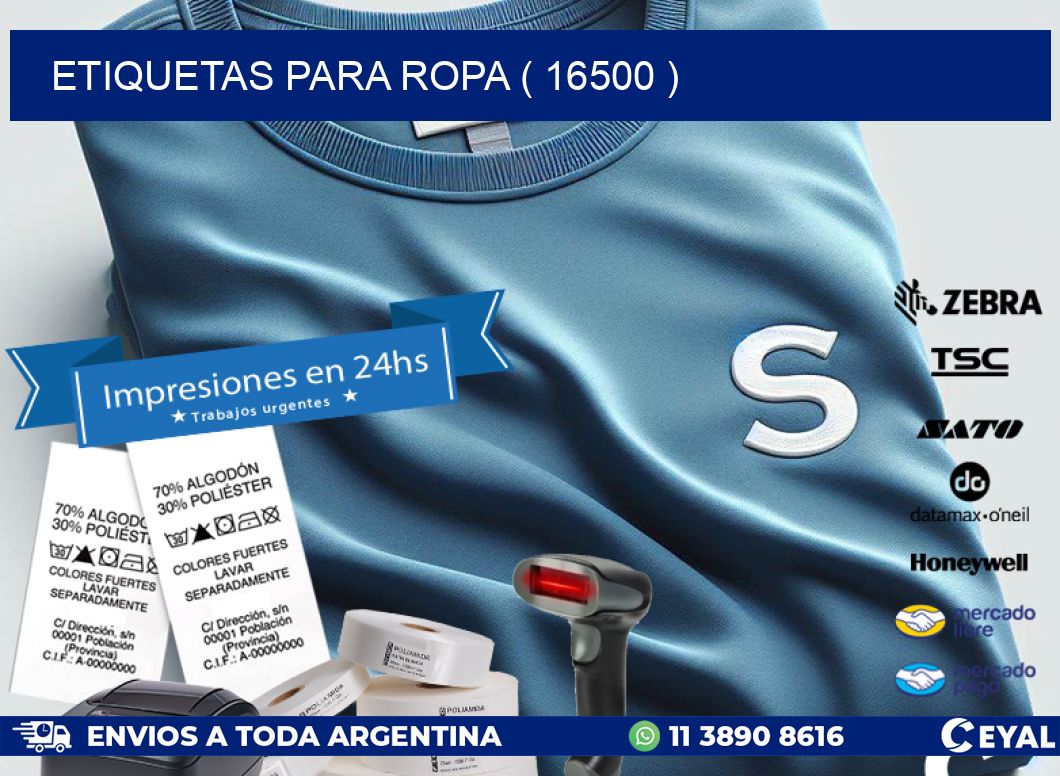 ETIQUETAS PARA ROPA ( 16500 )