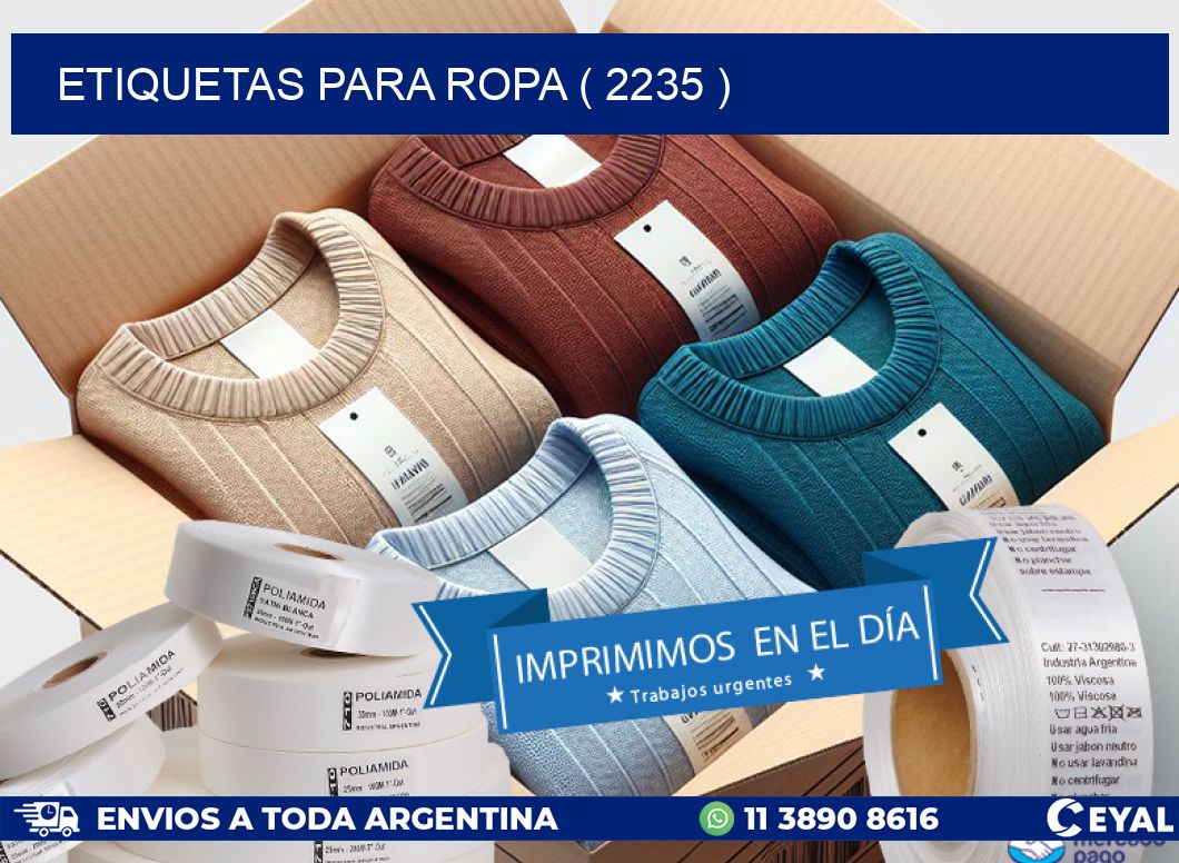 ETIQUETAS PARA ROPA ( 2235 )