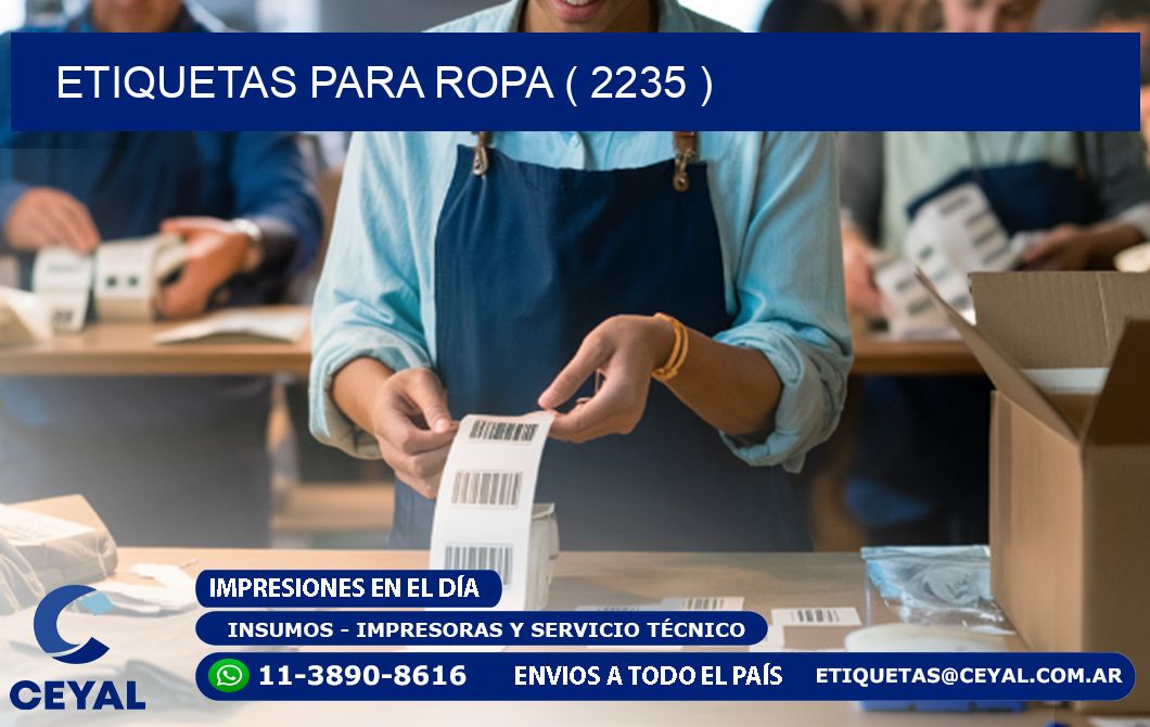 ETIQUETAS PARA ROPA ( 2235 )