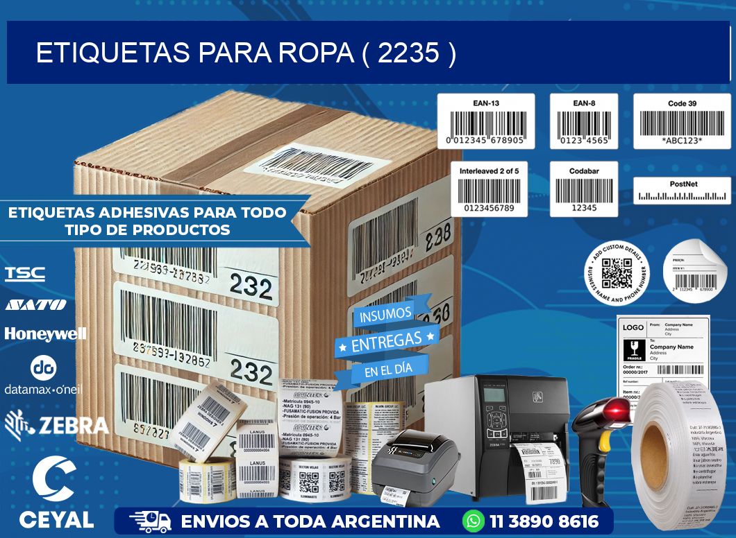 ETIQUETAS PARA ROPA ( 2235 )