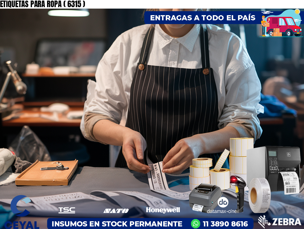 ETIQUETAS PARA ROPA ( 6315 )