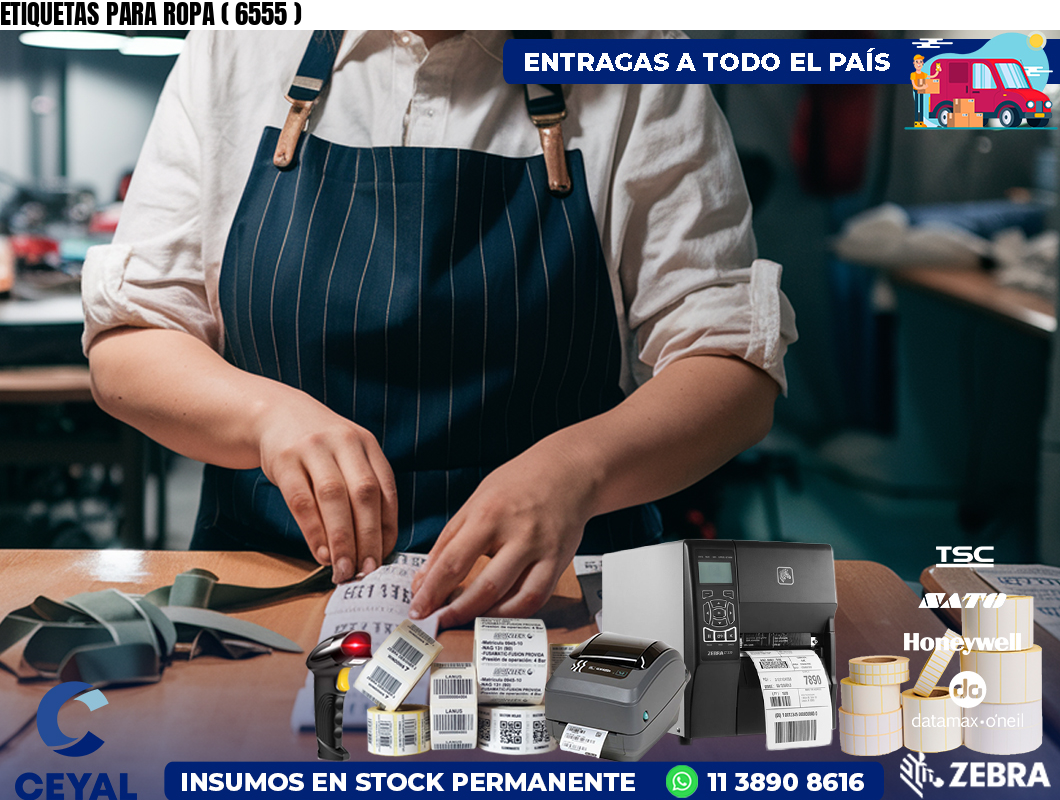 ETIQUETAS PARA ROPA ( 6555 )
