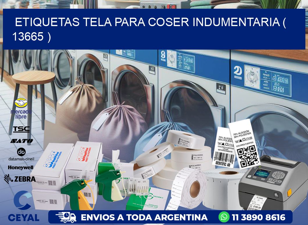 ETIQUETAS TELA PARA COSER INDUMENTARIA ( 13665 )