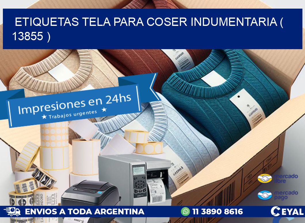 ETIQUETAS TELA PARA COSER INDUMENTARIA ( 13855 )