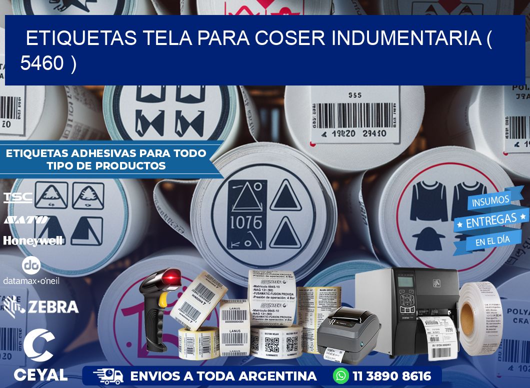 ETIQUETAS TELA PARA COSER INDUMENTARIA ( 5460 )