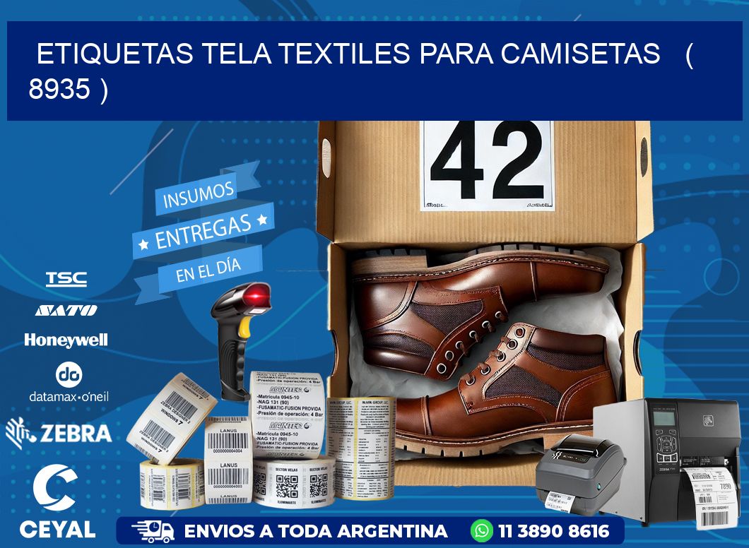 ETIQUETAS TELA TEXTILES PARA CAMISETAS   ( 8935 )