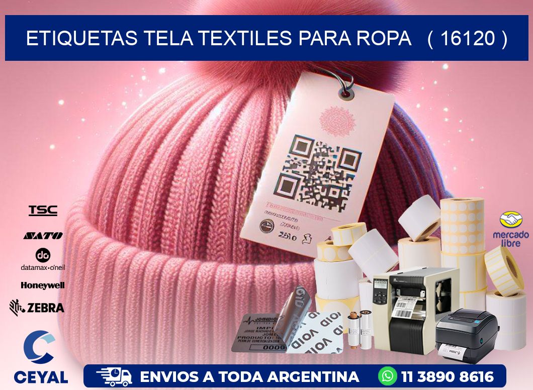 ETIQUETAS TELA TEXTILES PARA ROPA   ( 16120 )