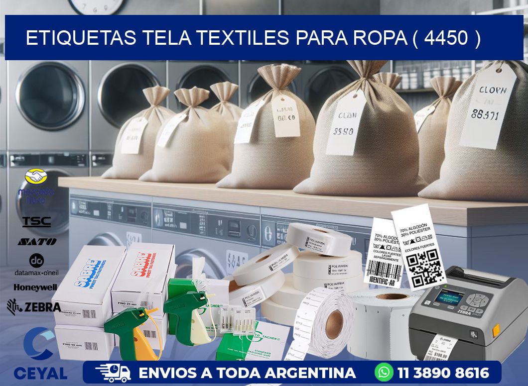 ETIQUETAS TELA TEXTILES PARA ROPA ( 4450 )