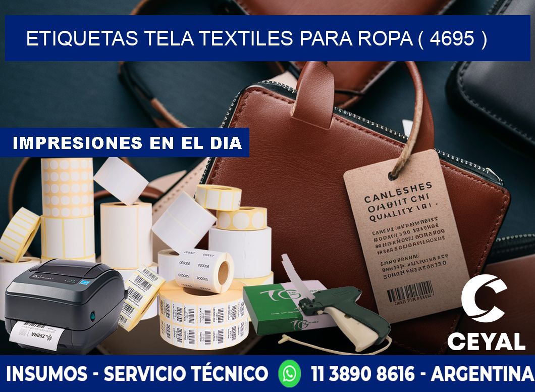 ETIQUETAS TELA TEXTILES PARA ROPA ( 4695 )