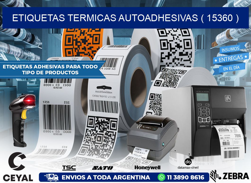 ETIQUETAS TERMICAS AUTOADHESIVAS ( 15360 )
