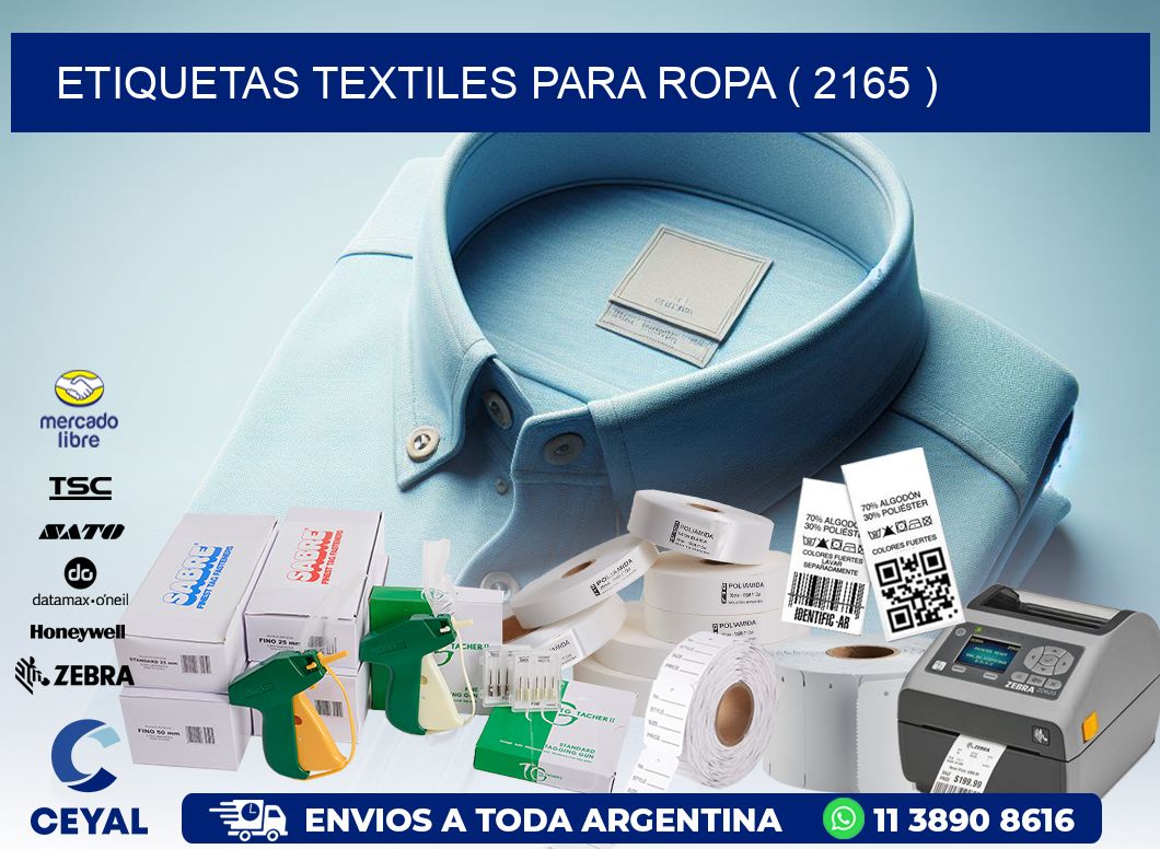 ETIQUETAS TEXTILES PARA ROPA ( 2165 )