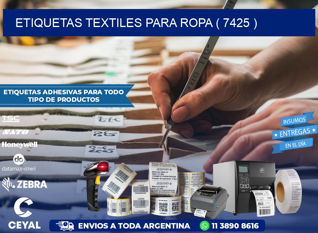 ETIQUETAS TEXTILES PARA ROPA ( 7425 )