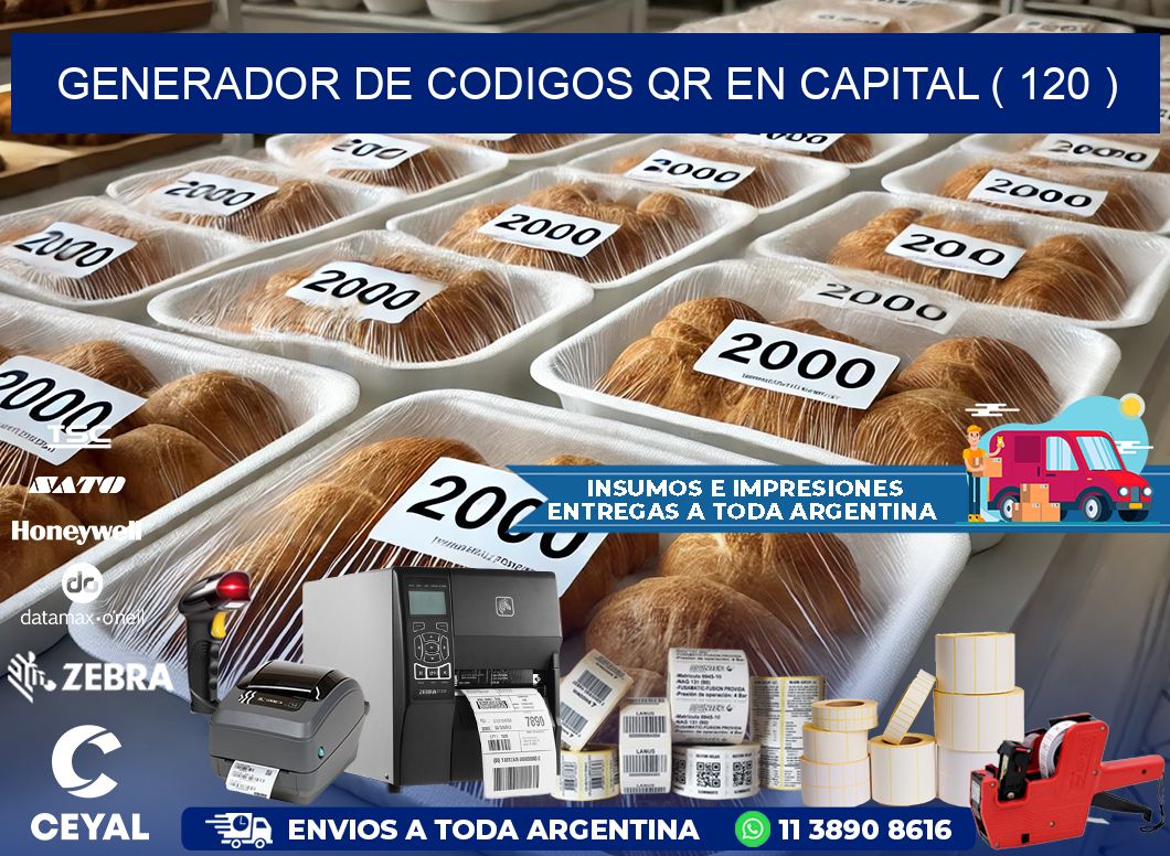 GENERADOR DE CODIGOS QR EN CAPITAL ( 120 )