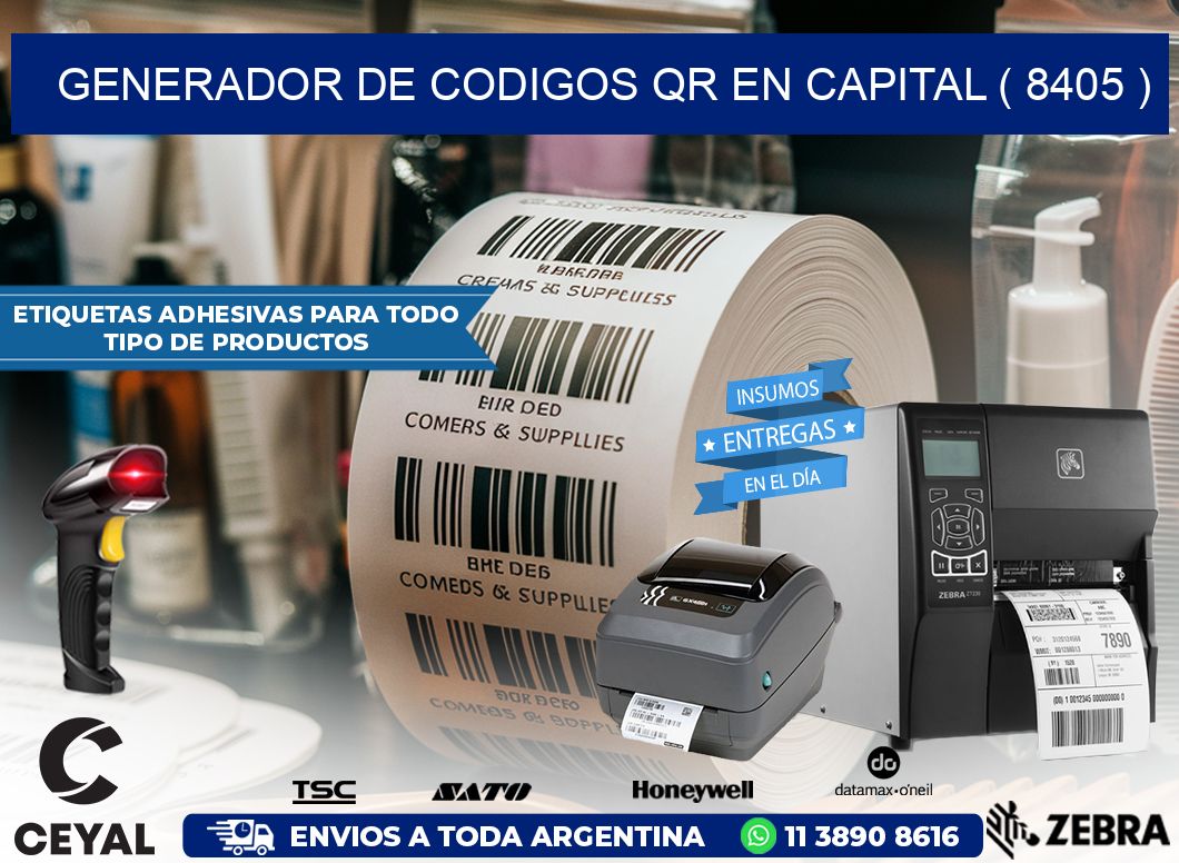 GENERADOR DE CODIGOS QR EN CAPITAL ( 8405 )