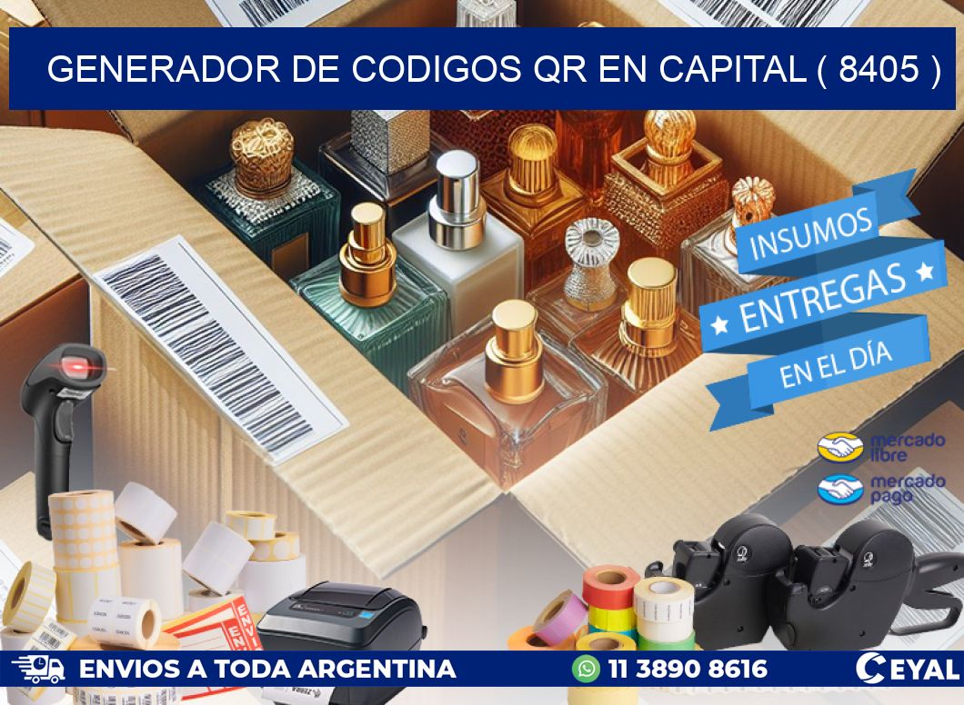 GENERADOR DE CODIGOS QR EN CAPITAL ( 8405 )