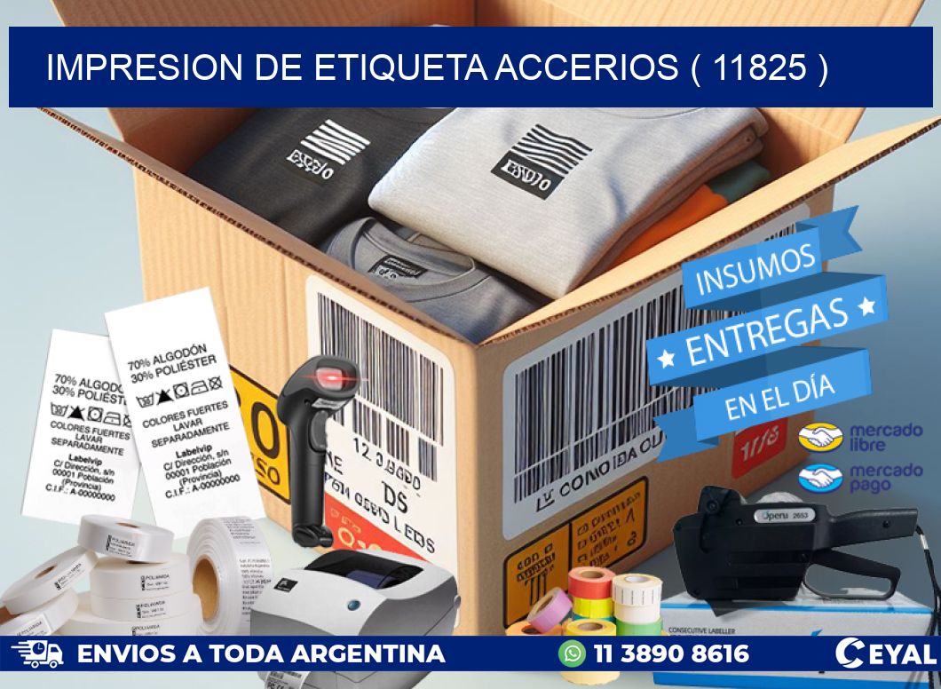 IMPRESION DE ETIQUETA ACCERIOS ( 11825 )