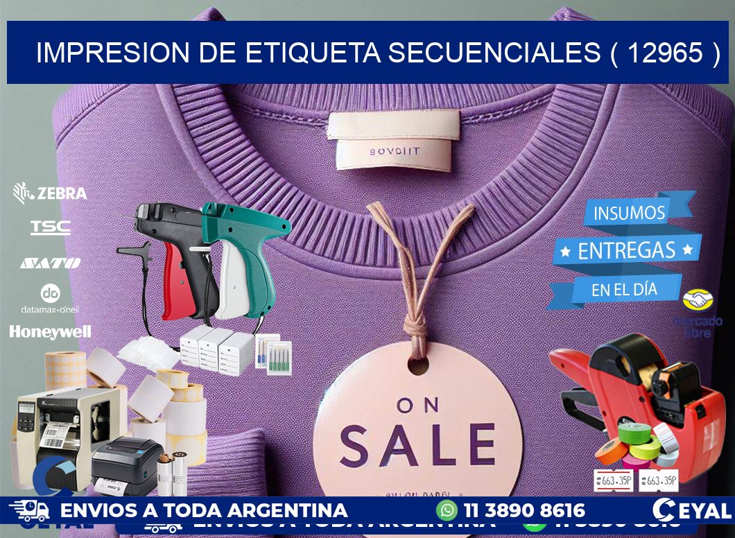 IMPRESION DE ETIQUETA SECUENCIALES ( 12965 )