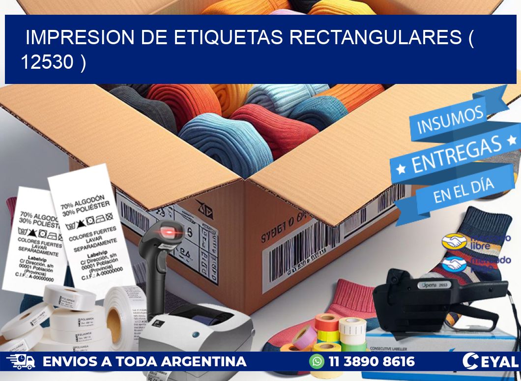 IMPRESION DE ETIQUETAS RECTANGULARES ( 12530 )