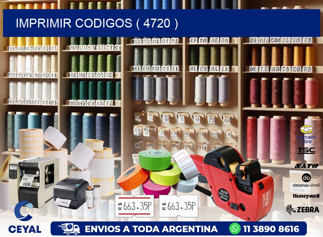 IMPRIMIR CODIGOS ( 4720 )