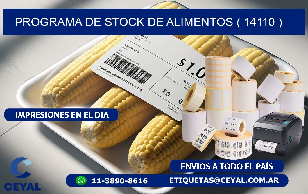 PROGRAMA DE STOCK DE ALIMENTOS ( 14110 )