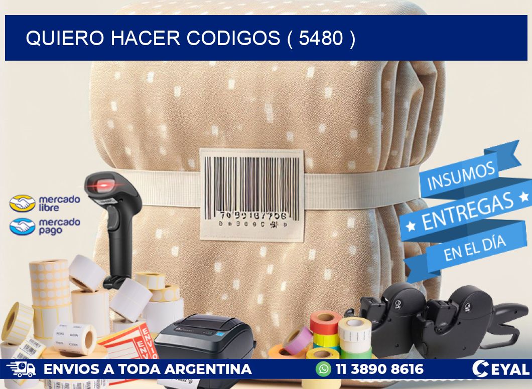 QUIERO HACER CODIGOS ( 5480 )