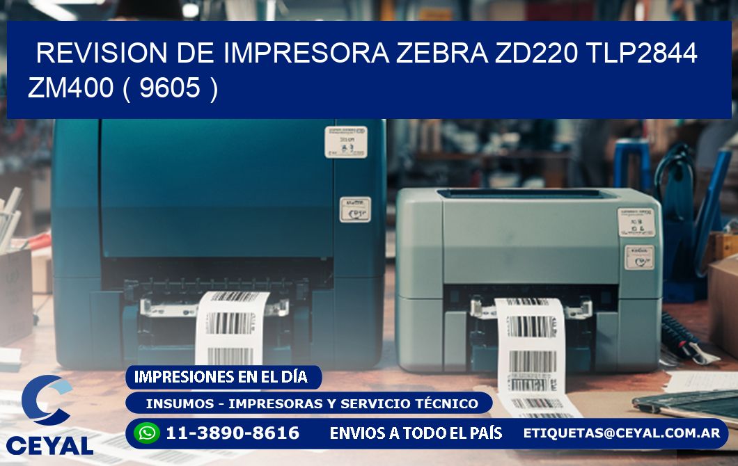 REVISION DE IMPRESORA ZEBRA ZD220 TLP2844 ZM400 ( 9605 )