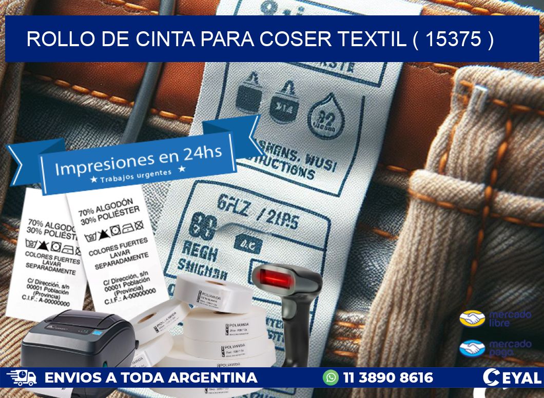 ROLLO DE CINTA PARA COSER TEXTIL ( 15375 )