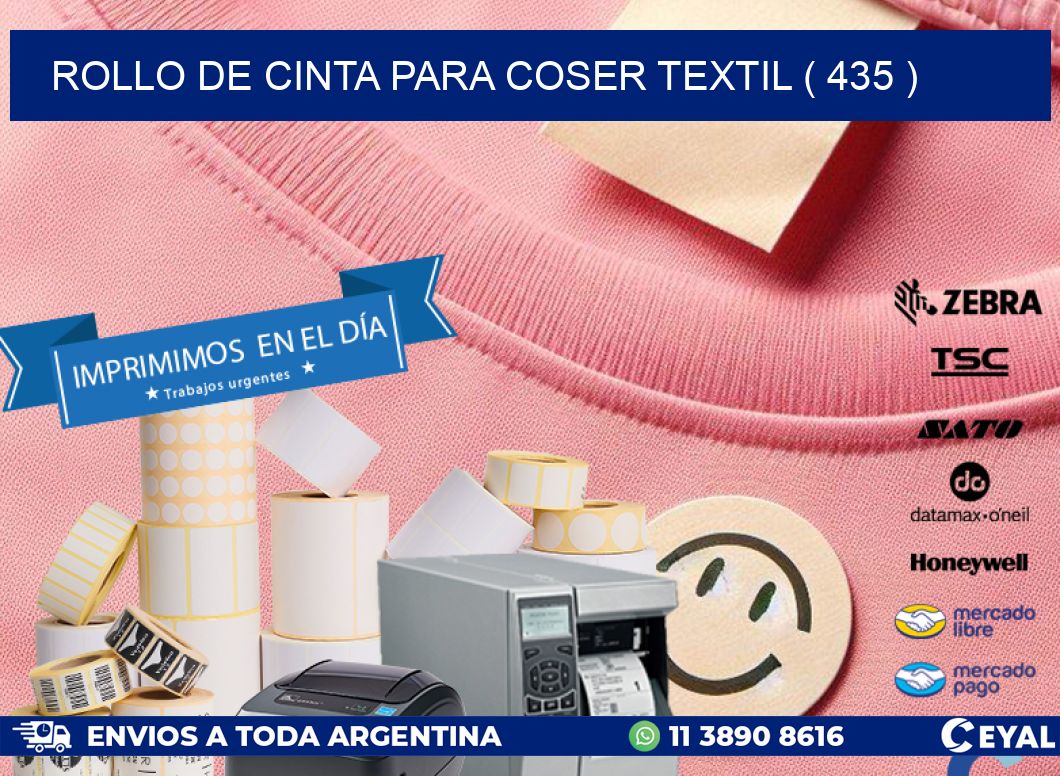ROLLO DE CINTA PARA COSER TEXTIL ( 435 )