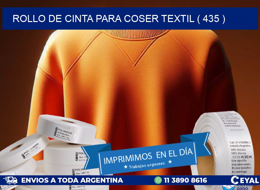 ROLLO DE CINTA PARA COSER TEXTIL ( 435 )
