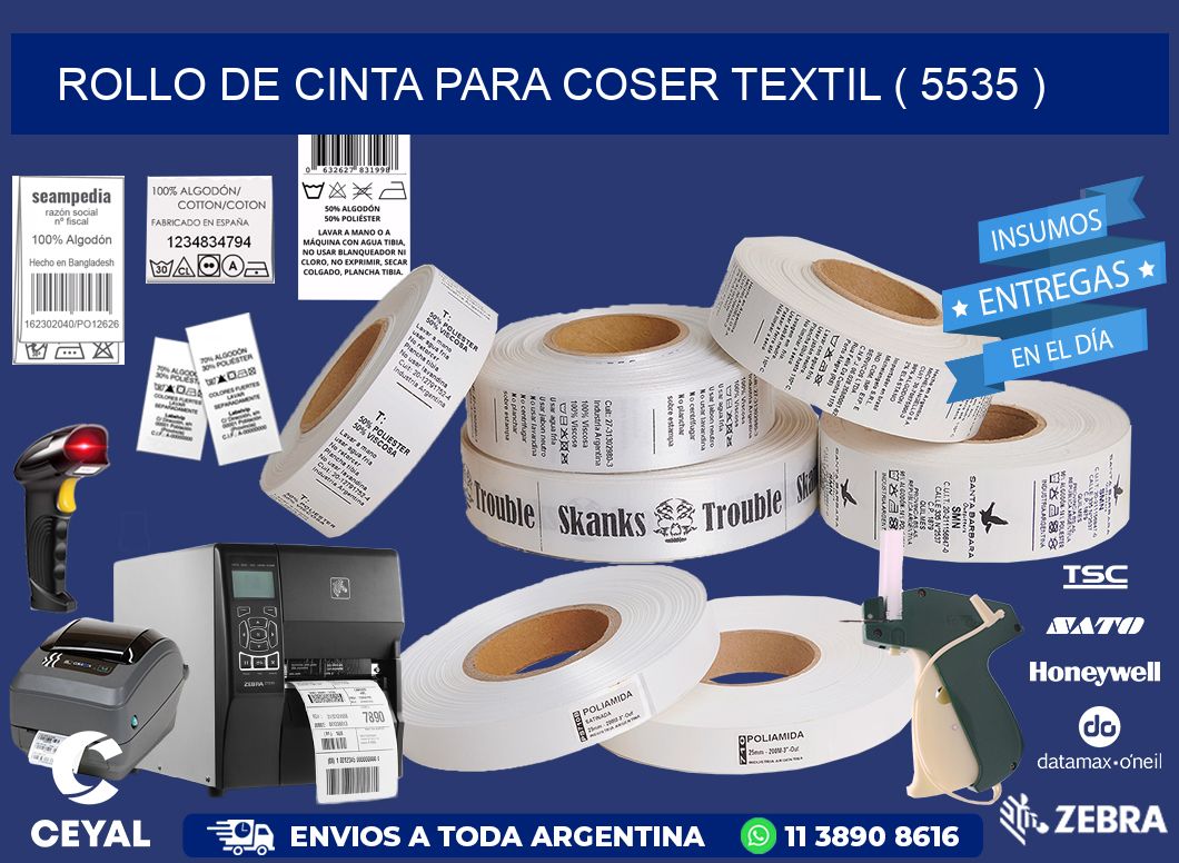 ROLLO DE CINTA PARA COSER TEXTIL ( 5535 )