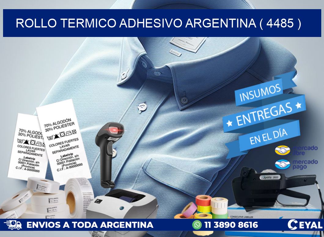 ROLLO TERMICO ADHESIVO ARGENTINA ( 4485 )