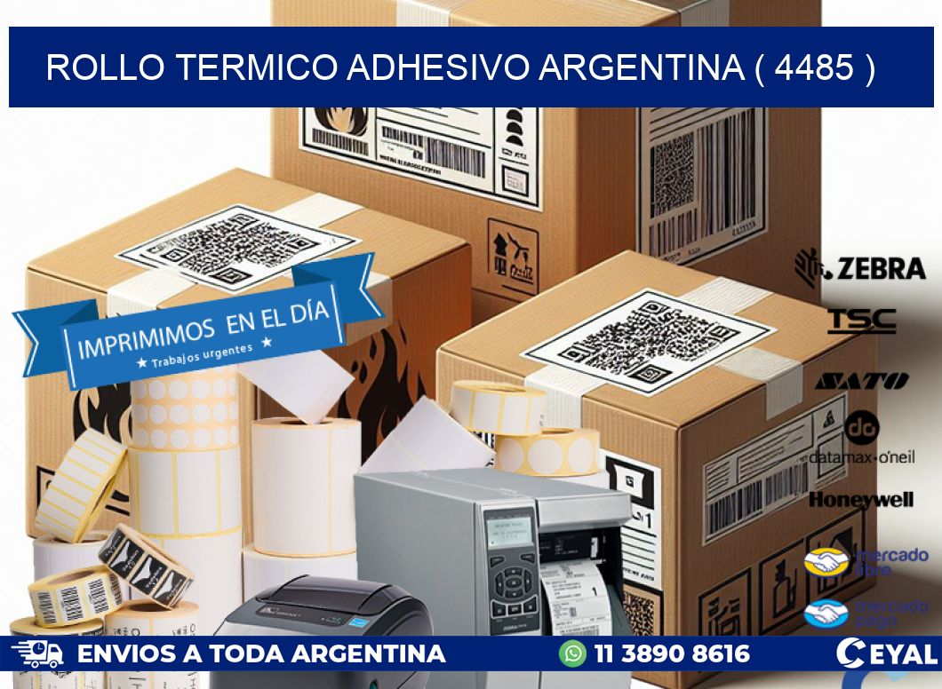ROLLO TERMICO ADHESIVO ARGENTINA ( 4485 )