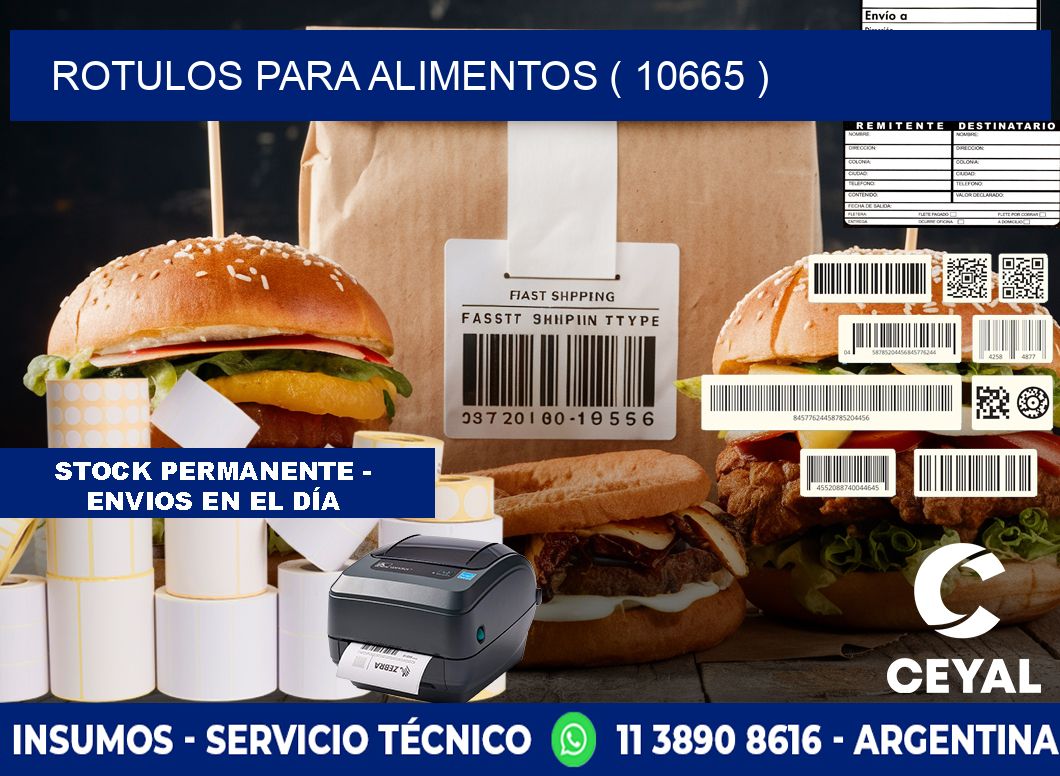 ROTULOS PARA ALIMENTOS ( 10665 )