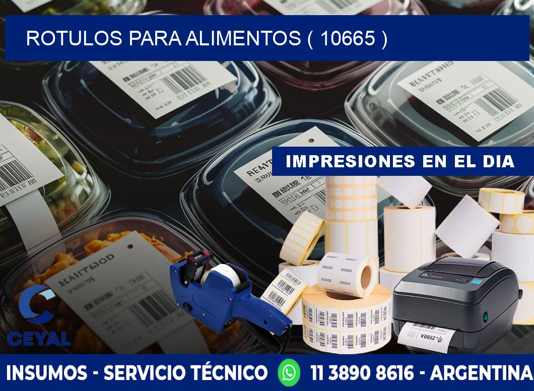 ROTULOS PARA ALIMENTOS ( 10665 )