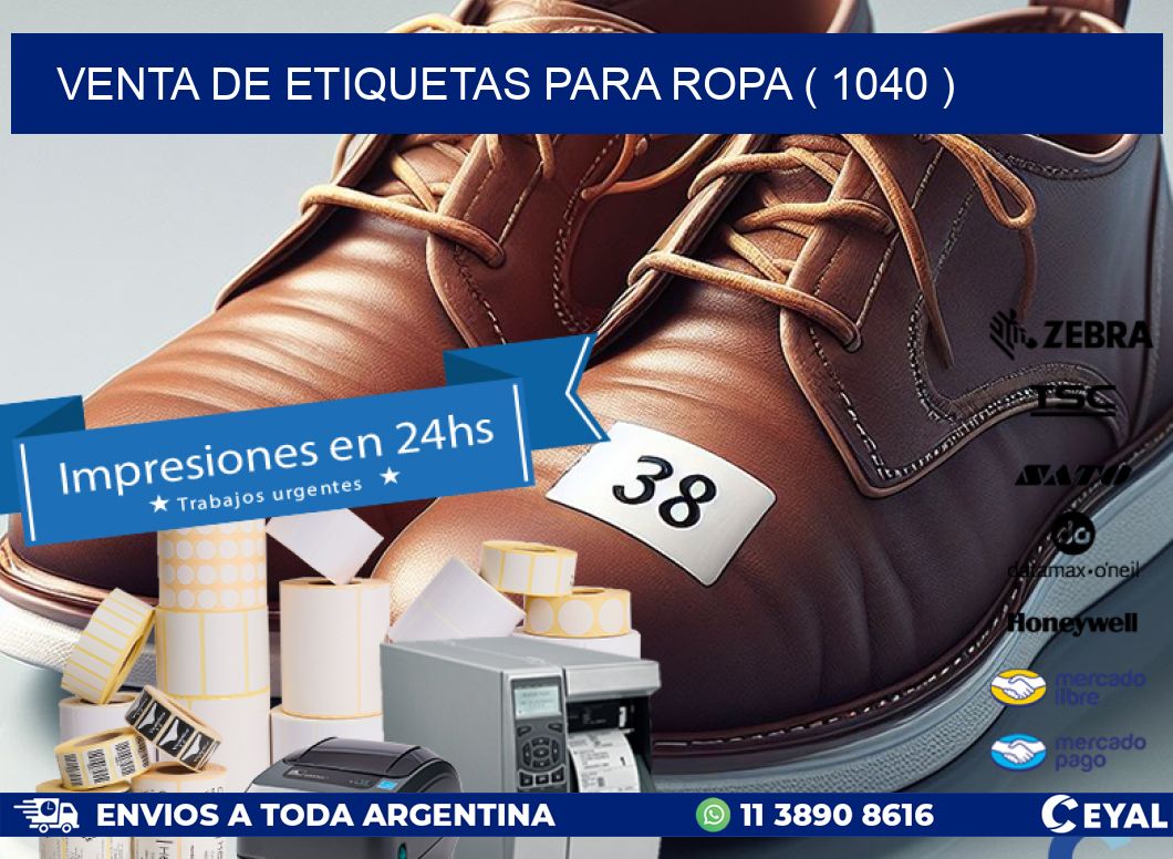 VENTA DE ETIQUETAS PARA ROPA ( 1040 )
