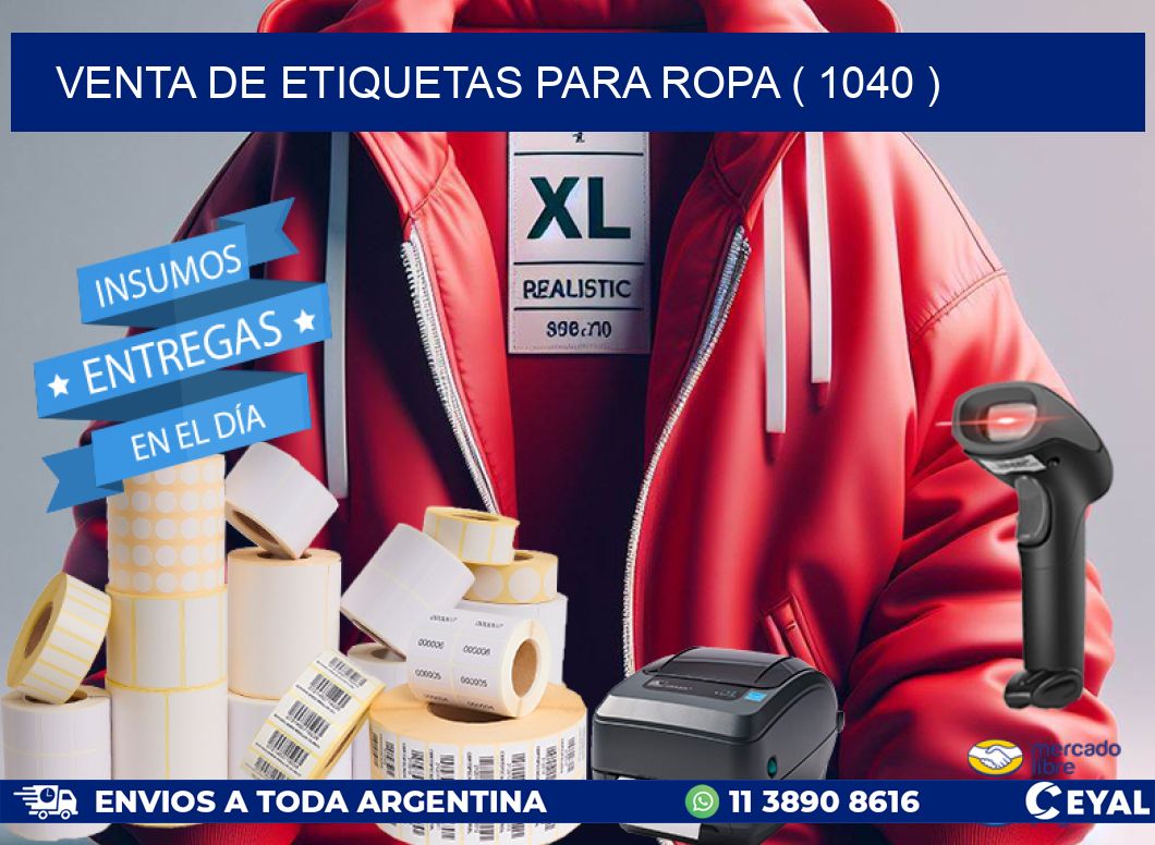 VENTA DE ETIQUETAS PARA ROPA ( 1040 )