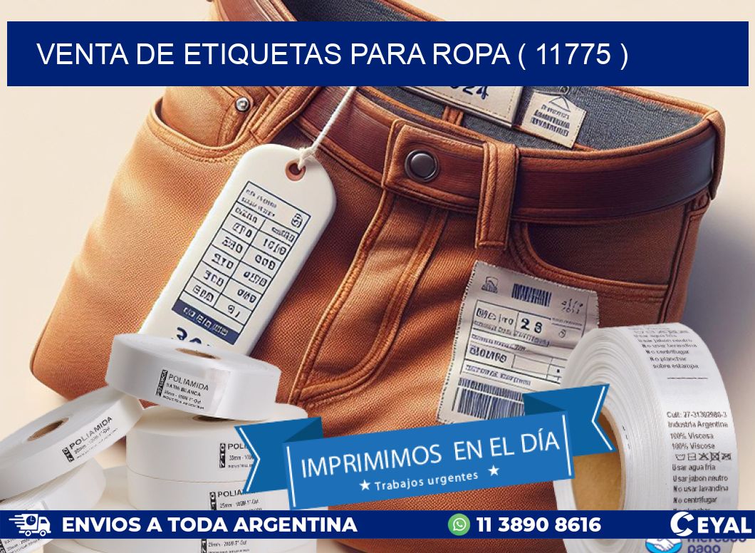VENTA DE ETIQUETAS PARA ROPA ( 11775 )