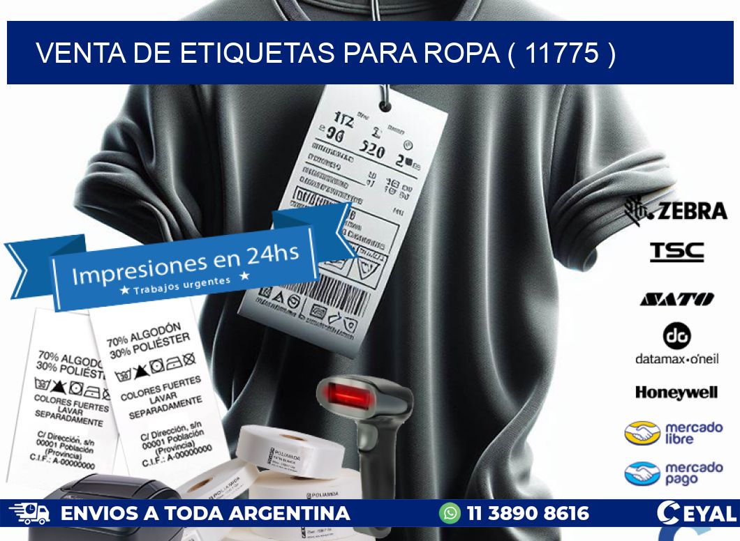 VENTA DE ETIQUETAS PARA ROPA ( 11775 )