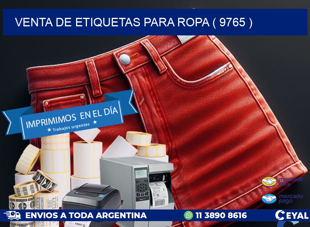 VENTA DE ETIQUETAS PARA ROPA ( 9765 )