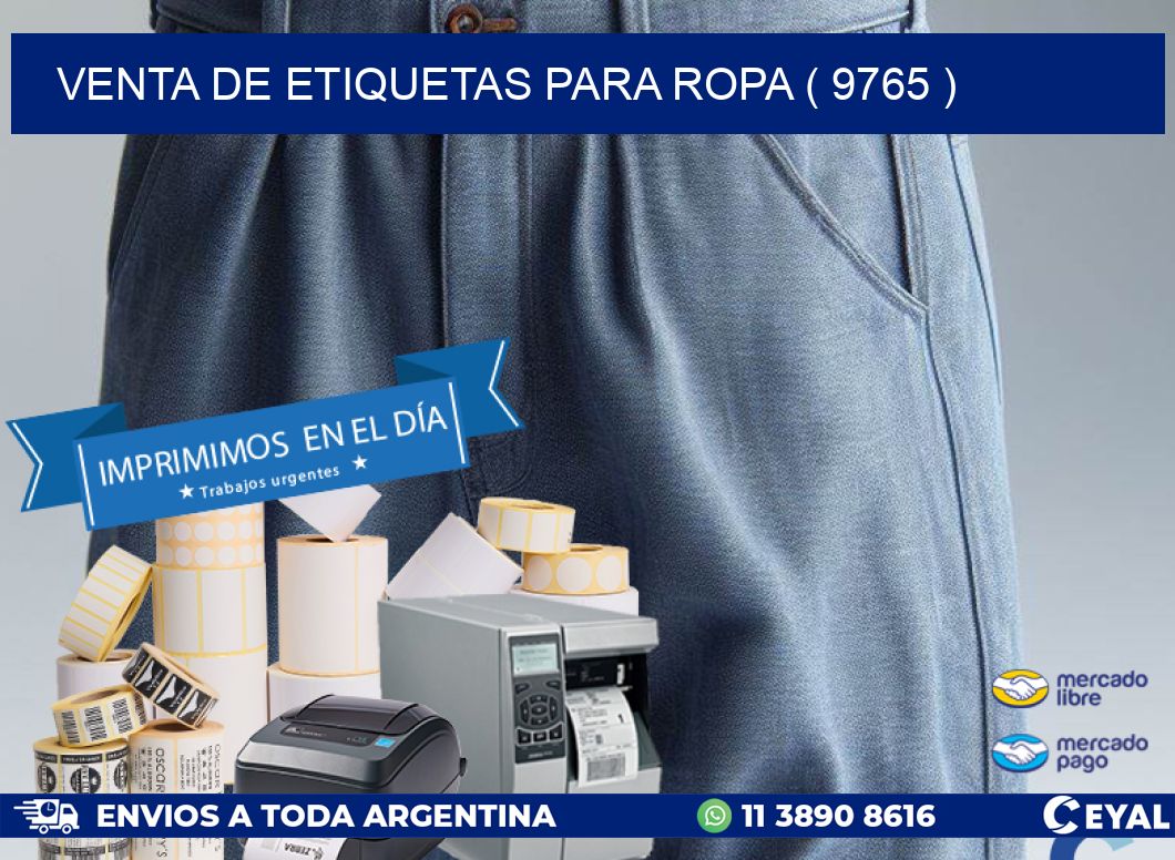 VENTA DE ETIQUETAS PARA ROPA ( 9765 )