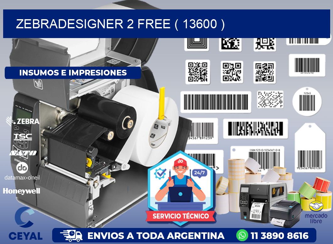 ZEBRADESIGNER 2 FREE ( 13600 )