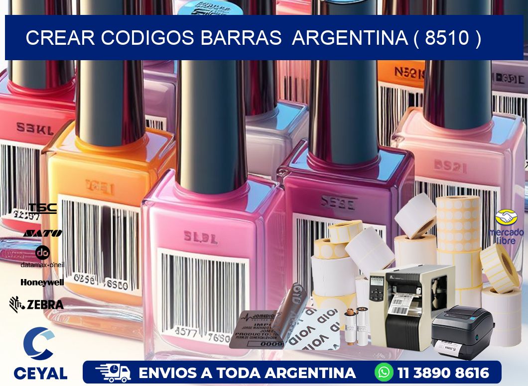 crear codigos barras argentina ( 8510 )