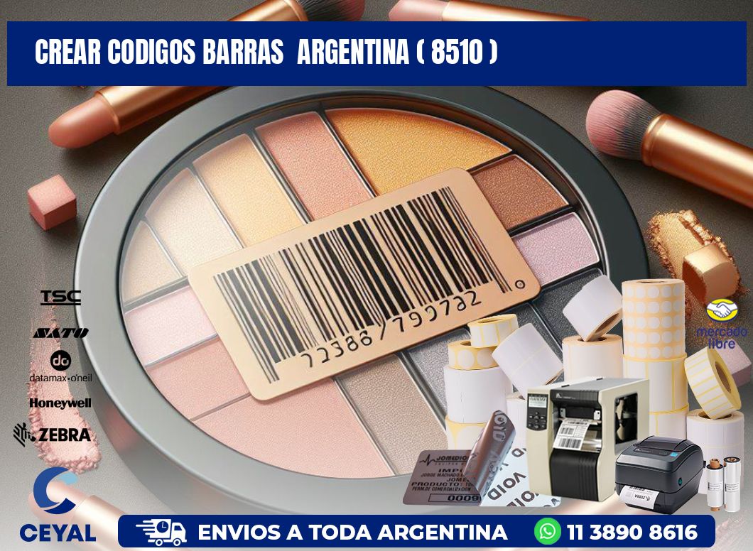 crear codigos barras argentina ( 8510 )