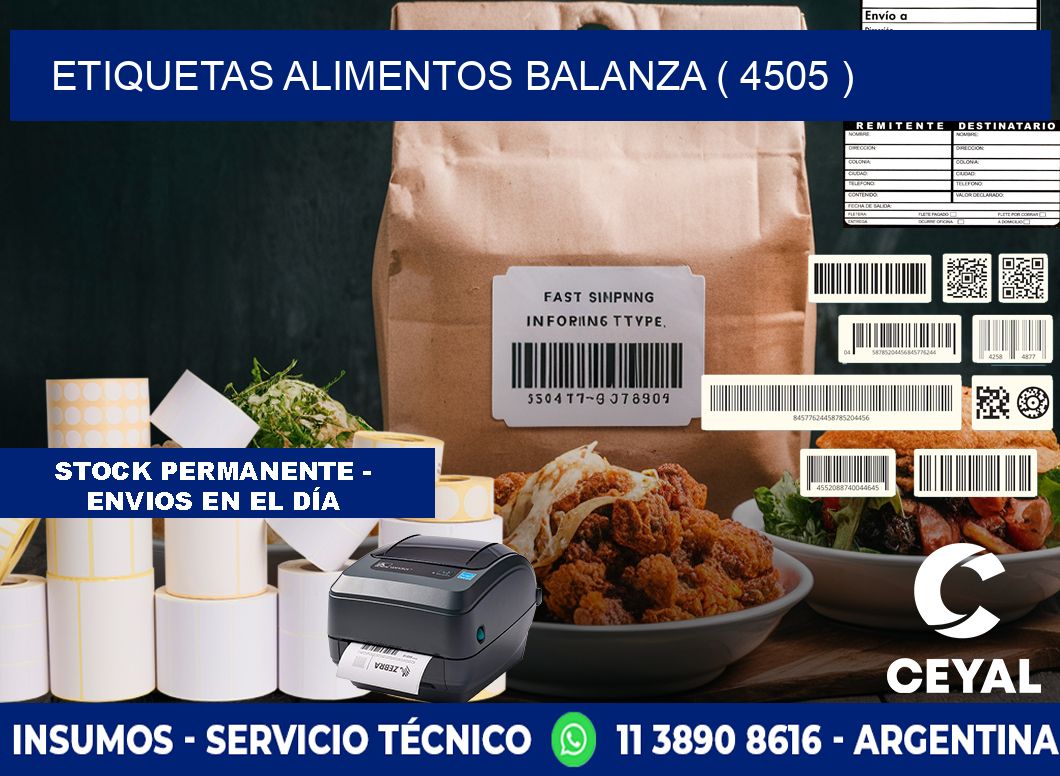 etiquetas alimentos balanza ( 4505 )