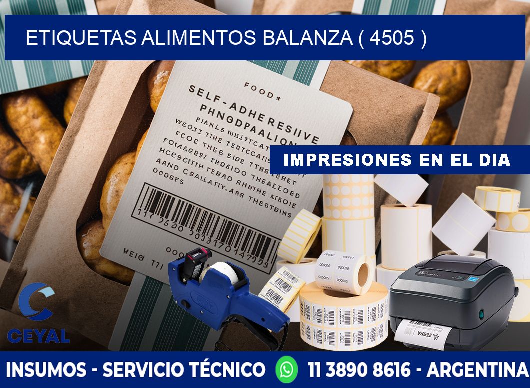 etiquetas alimentos balanza ( 4505 )