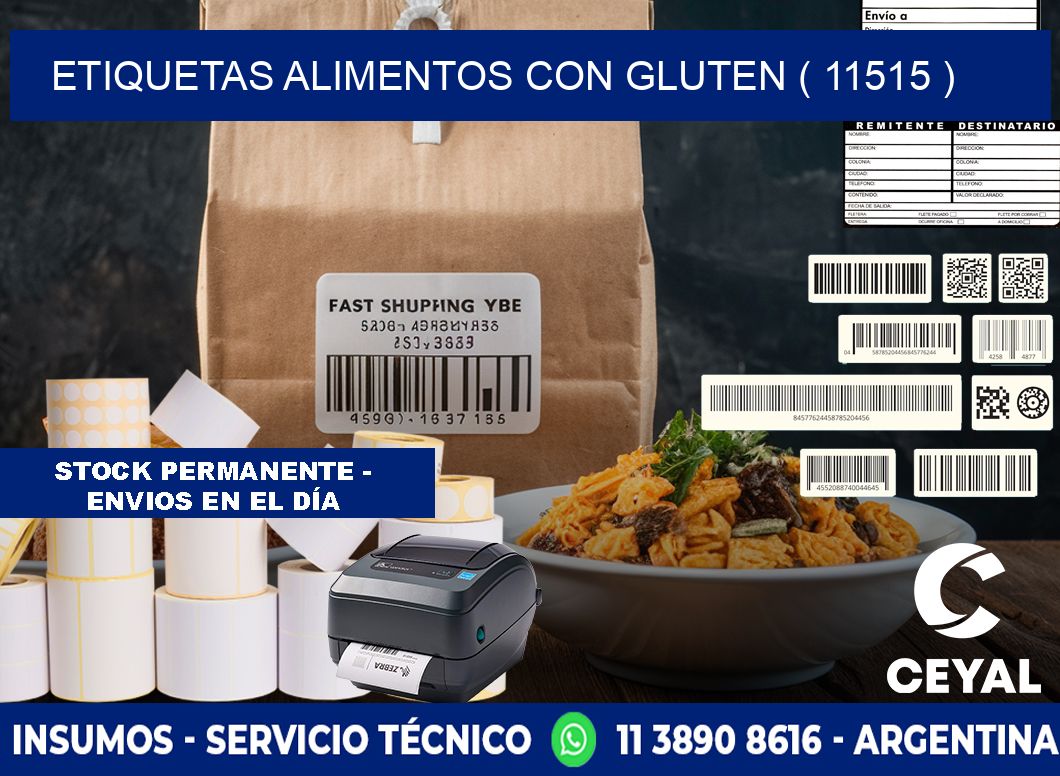 etiquetas alimentos con gluten ( 11515 )