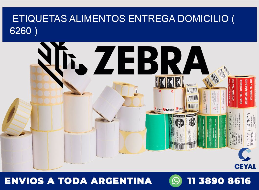 etiquetas alimentos entrega domicilio ( 6260 )