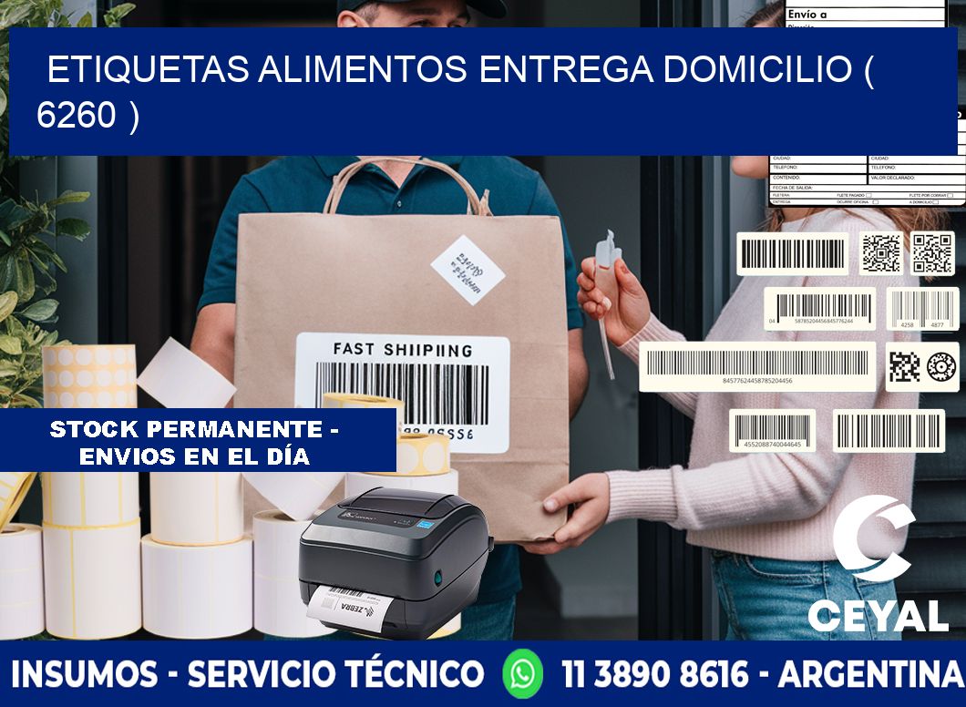 etiquetas alimentos entrega domicilio ( 6260 )