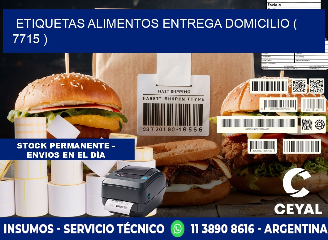 etiquetas alimentos entrega domicilio ( 7715 )